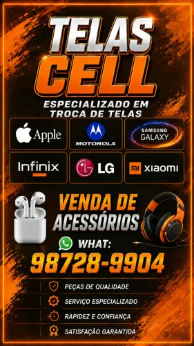Especializado em troca telas