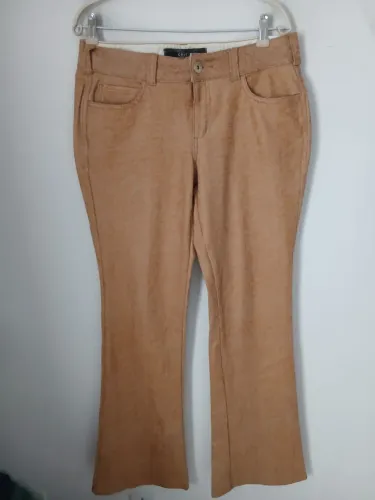 Calça flair original colcci bege croco n42