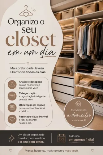 Organização de closets
