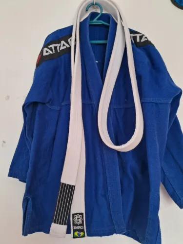 Kimono jiujitsu infantil tamanho M4 completo