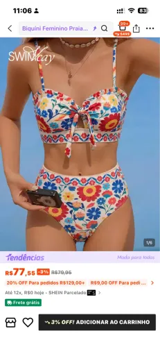 Biquine novo tamanho gg veste 44,46