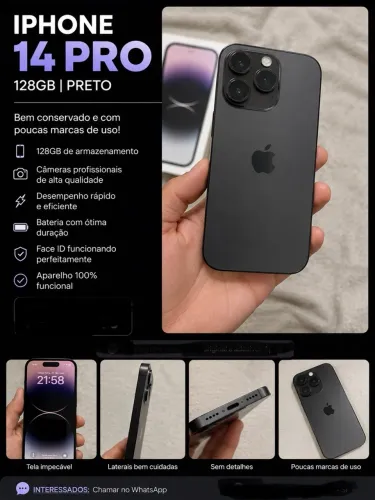 iPhone 14pro, em perfeito estado.