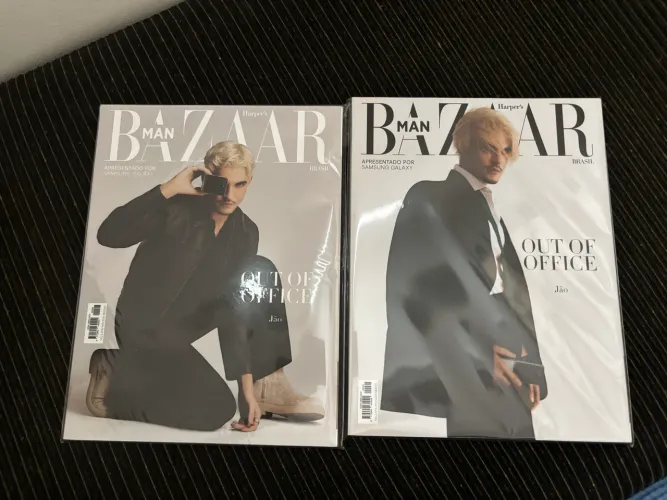 kit com duas harpers bazaar man jão