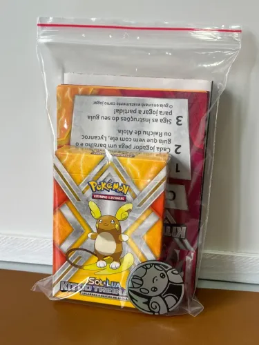 Baralho Kit do Treinador Lycanroc e Raichu de Alola Sol e Lua