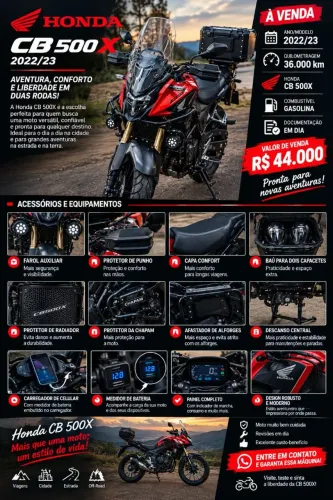 CB 500X EM PERFEITO ESTADO DE CONSERVAÇÃO