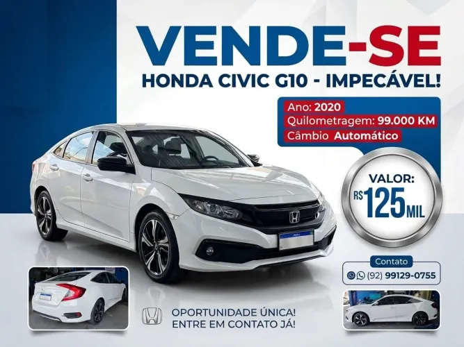 Honda Civic Sedan Sport 2.0 Flex 16V Aut.4p 2020