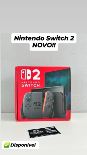 Nintendo Switch 2 NOVO!!! (Aceito Cartão)