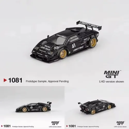 Mini GT  1081 Lamborghini Countach LBWK Black