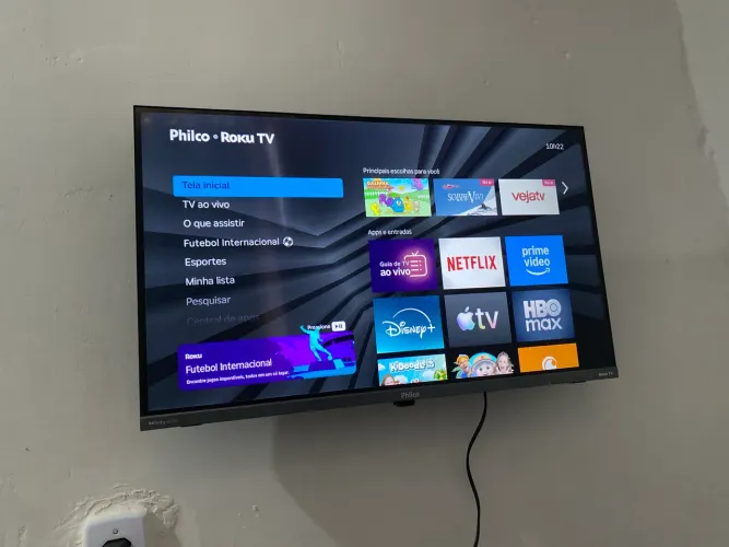 Televisão Smart TV 32" HD Philco P32CRB Roku TV HDR10 Dolby Audio