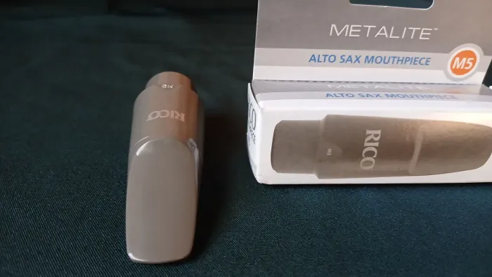 Boquilha Sax alto Rico metalite m5 nova na caixa