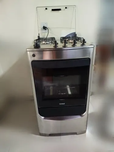 Fogão inox automático