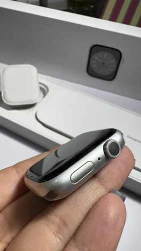 Apple Watch Series 8 45mm GPS Silver+Bateria 88%+Caixa Original+Sem Riscos $1450