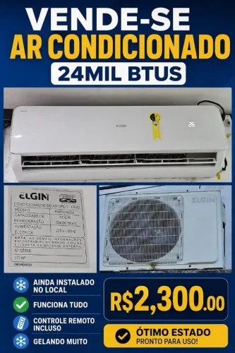 Vende-se Ar Condicionado 24mil Btus
