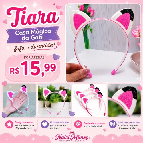 Tiara da Gabi da casa mágica
