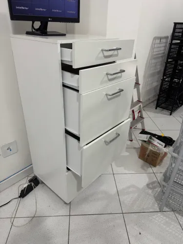 Gaveteiro arquivo Branco