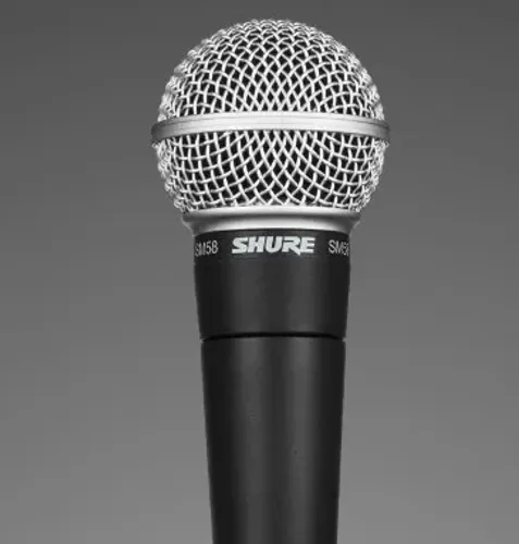 Microfone dinâmico cardioide Shure SM58-LC com cabo para apresentações Pronta Entrega