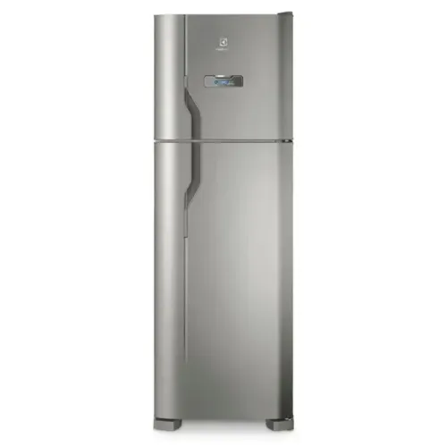 Geladeira Electrolux Frost Free 371L Turbo Congelamento Duplex Cor Inox DFX41