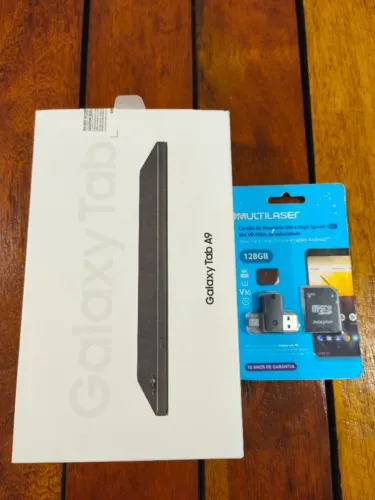 Tablet Samsung Galaxy Tab S9 - ZERO, na caixa. Com cartão de memória de 128GB. Nota fiscal