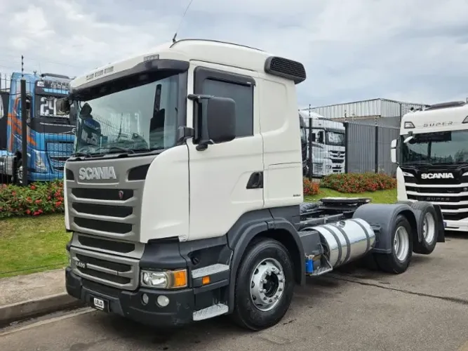 Scania R400 6x2 Ano 2015 Automático Ar Condicionado Cama Grande Tanque em alumínio polido