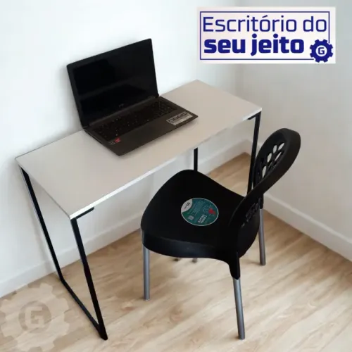 Escrivaninha NOVA Mesa Industrial Multiuso para Notebook de Estudo Computador Escritório
