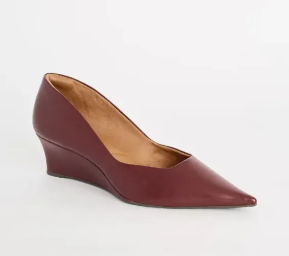 Sapato - Scarpin Anabela Confort Baixo - MALBEC