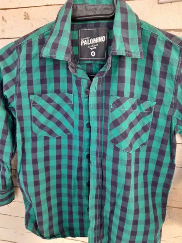 Camisa Manga Longa Xadrez Infantil 