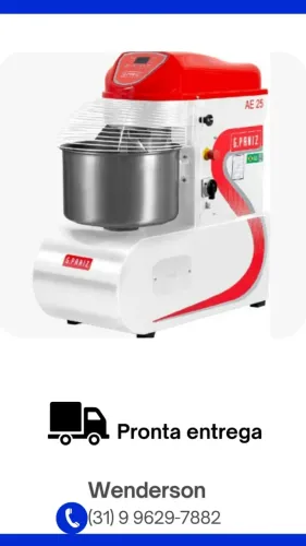 Amassadeira Espiral Novo Modelo Geração 2 Digital 25 Kg Monofásica Nova