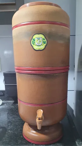 Filtro de Barro Stéfani São João 8L (16L total) Completo - Capa + Kit Automático