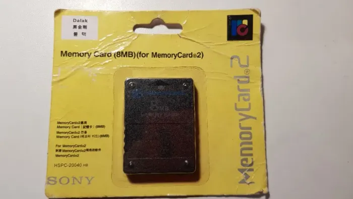 Sony Memory card 8mb Playstation 2 PS2 lacrado