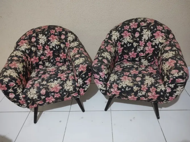 Conjunto de poltronas Florais