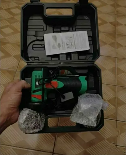 Mini Esmerilhadeira Lixadeira Elétrica Sem Fio 2 Baterias e Maleta 