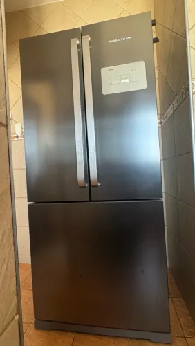 Geladeira Brastemp 3 portas inox