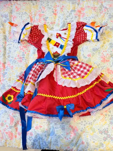 Vestido festa junina infantil