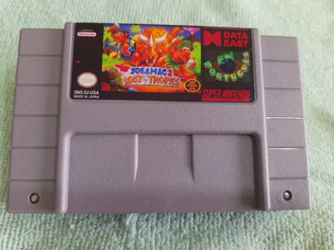 Joe & mac 2, super Nintendo PCB original da Nintendo.