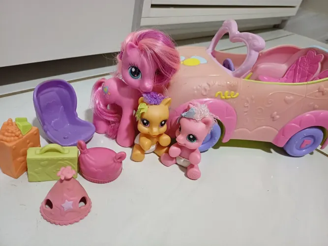 My little pony g3.5 Mãe da pinkie com pinkie e scootaloo