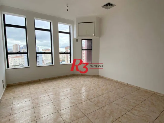 Sala, 43 m² - venda por R$ 335.000,00 ou aluguel por R$ 3.650,00/mês - Embaré - Santos/SP