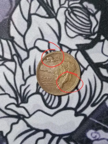 2 cruzeiro erro de fabricação (mapa duplo)