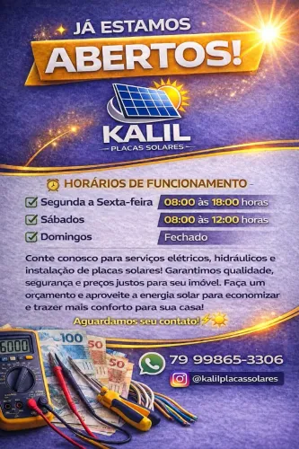 INSTALAÇÕES DE PLACAS SOLARES 