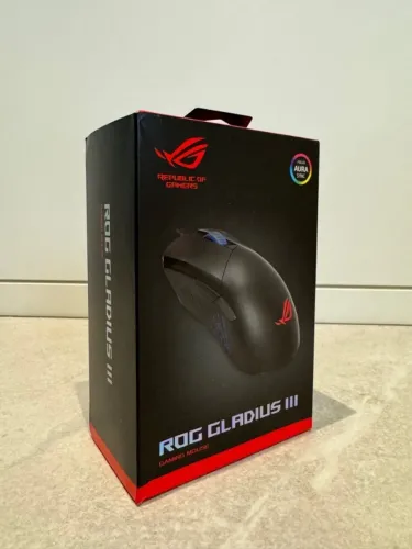 Mouse Gamer Asus ROG Gladius 3 RGB 19.000 DPI 6 Botões Programáveis Preto