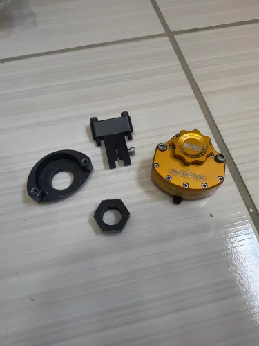 Amortecedor de direção MAXRACING dourado pra XJ6 todos os anos 