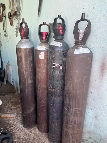 Garrafas de gas, mistura para mig e argonio