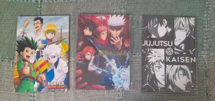 Quadros mdf de anime/mangá Jujustsu Kaisen e Hunter x Hunter