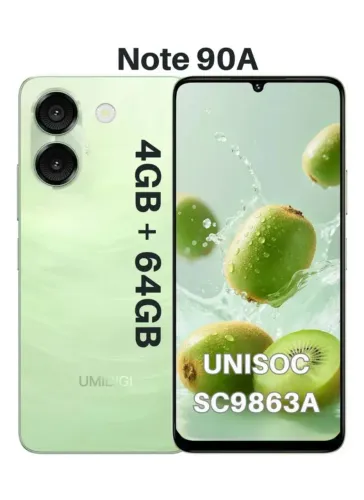 Celular Smartphone Umidigi note 90A 64gb + 4 gb Dual slim verde 
