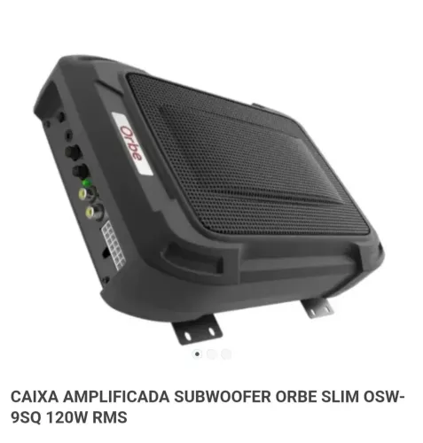 Caixa Aplificada Subwoofer Slim 120w RMS