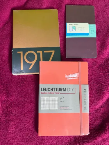 3 Cadernos novos Moleskine Leuchtturm1917