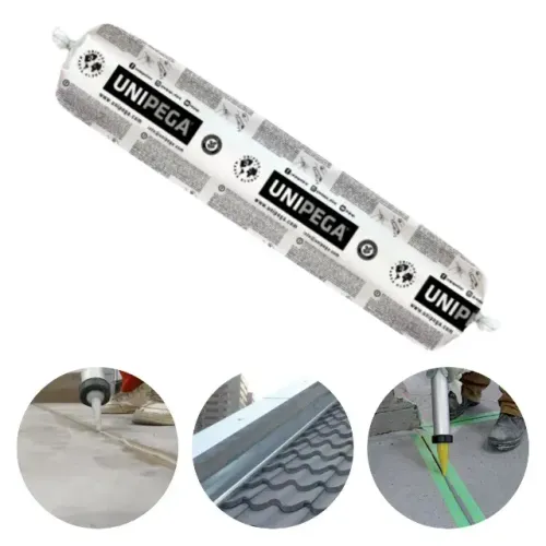 Sachê Selante PU40 800G UNIPEGA Adesivo Construção (Cinza ou Branco) - R$29,80un