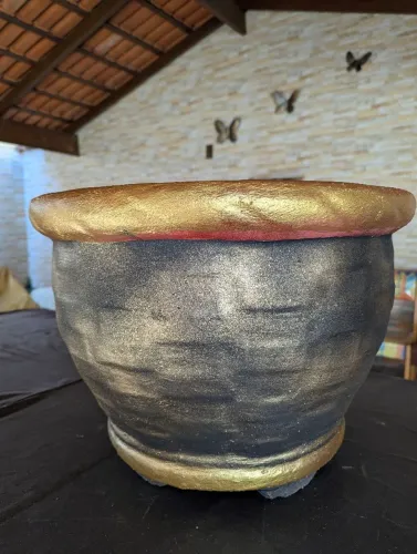 Vaso de concreto grande
