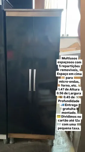 Entrega gratuita montado, multiusos espaçosos com 5 repartições removíveis.