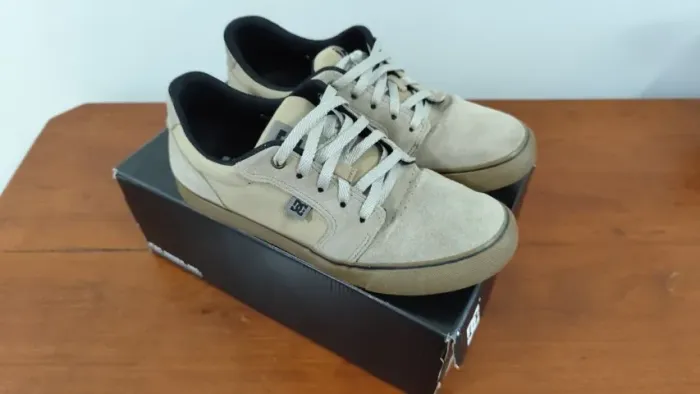 Tênis DC Shoes Anvil LA Grey/Gum - Tam. 41 - Usado - Excelente Estado