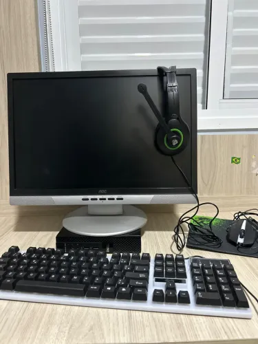 PC Dell i5 com SSD + Monitor AOC + Kit Gamer Completo (Teclado, Mouse, Mousepad e Fone)